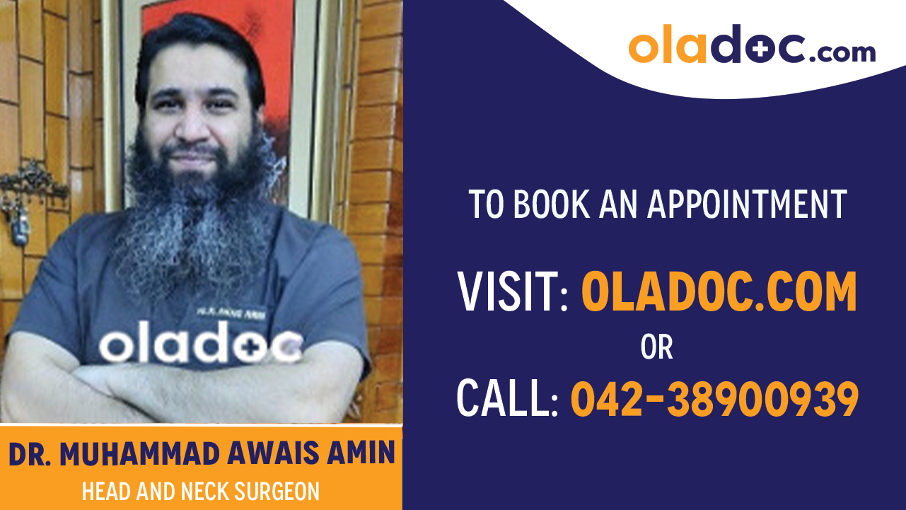 Book appointment with  Dr. Muhammad Awais Amin-best ENT Specialist  Doctor in Lahore